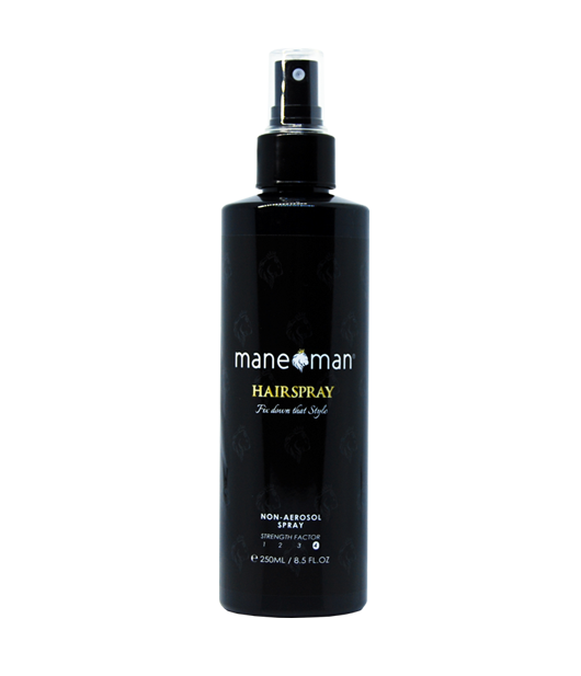 Hairspray - non-aerosol spray - mane man, matte paste,